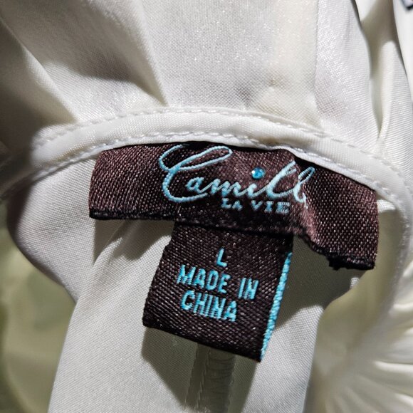 Camille La Vie Ruffle Collared Blouse - Picture 6 of 6